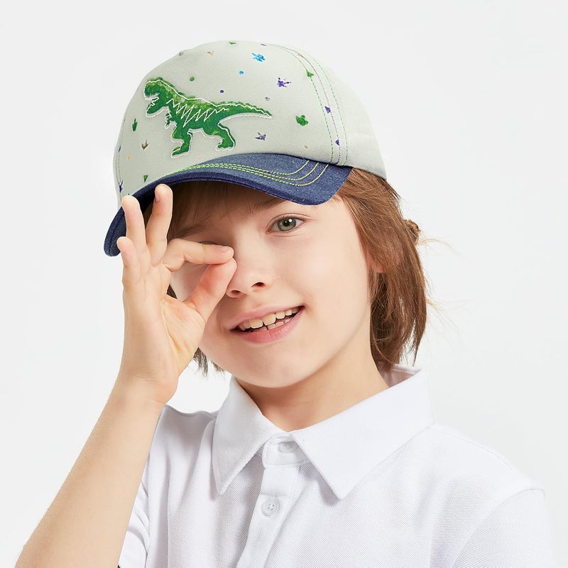 WAWSAM Kids Baseball Hat Toddler Boys Hat Toddler Trucker Hat Adjustable Snapback Cap for Boys 4-8 Years - Image 5